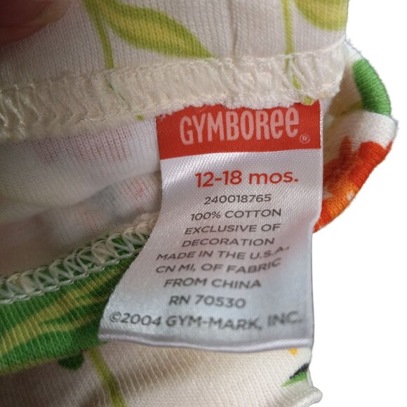 Gymboree 12-18 month Bike Shorts Flowers Tropical Paradise Butterflies Cream NEW - Picture 4 of 4